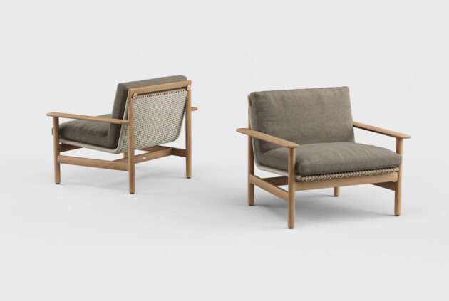 Montauk Lounge Chair Arm Teak