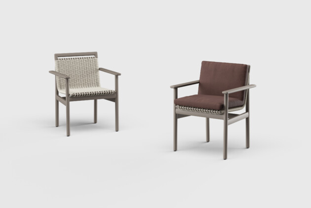 Montauk Dining Arm Chair Aluminum