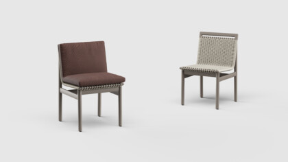Montauk Dining Side Chair Aluminum