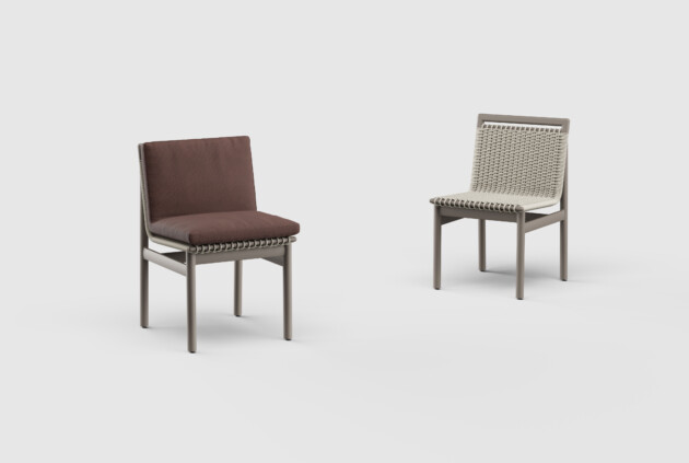 Montauk Dining Side Chair Aluminum