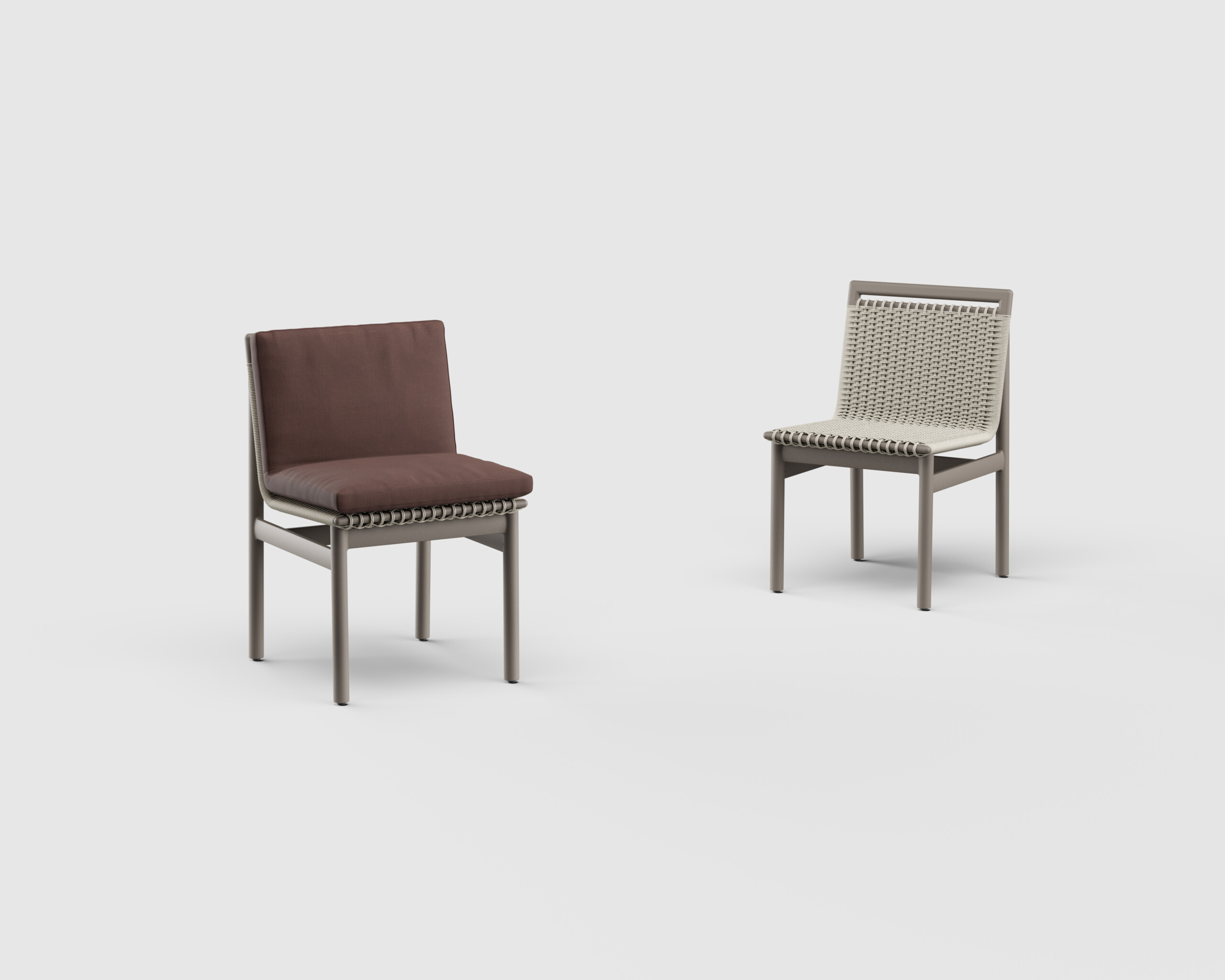 Montauk Dining Side Chair Aluminum