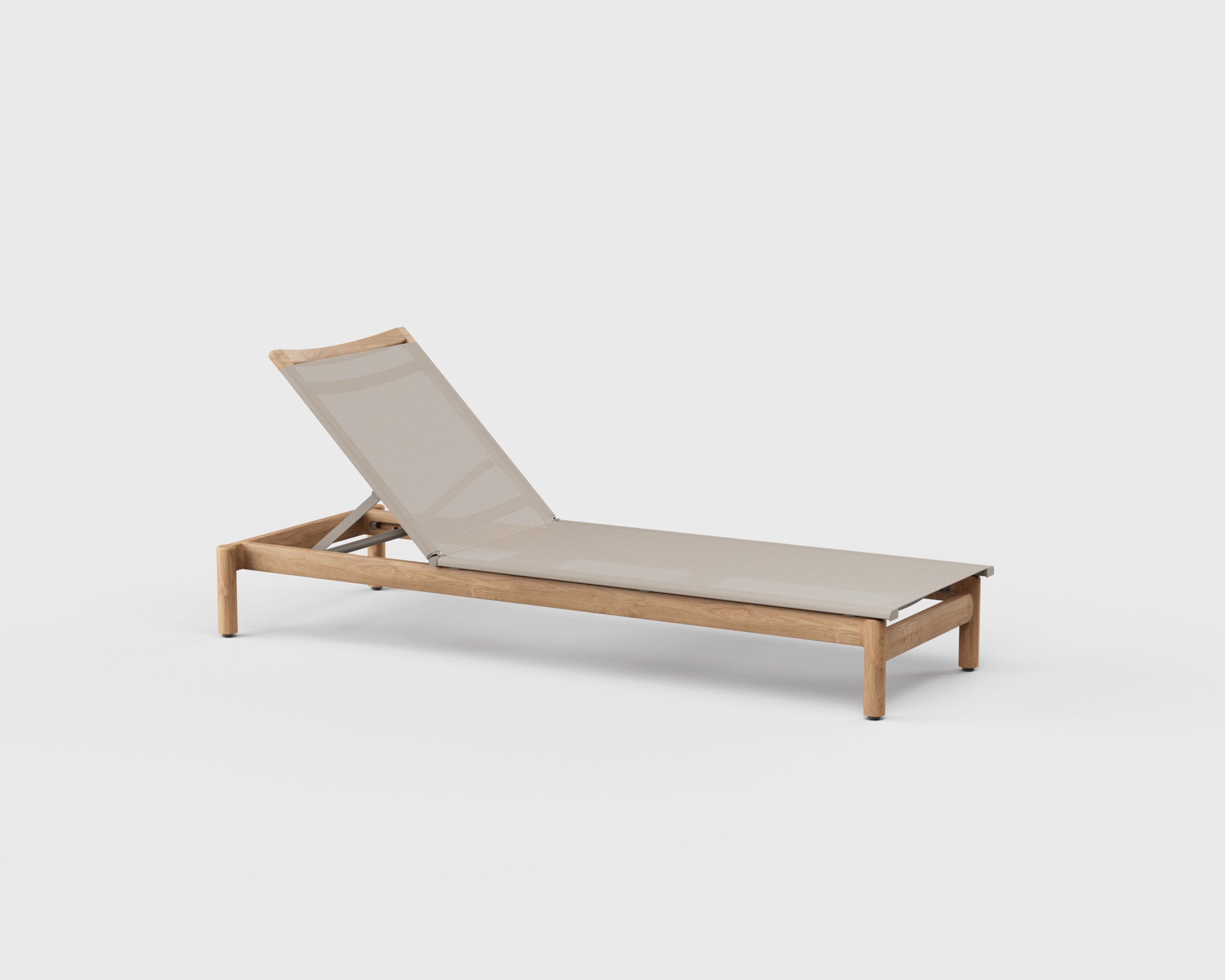 Montauk Chaise Batyline Stackable Teak