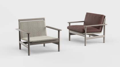 Montauk Lounge Chair Arm Aluminum