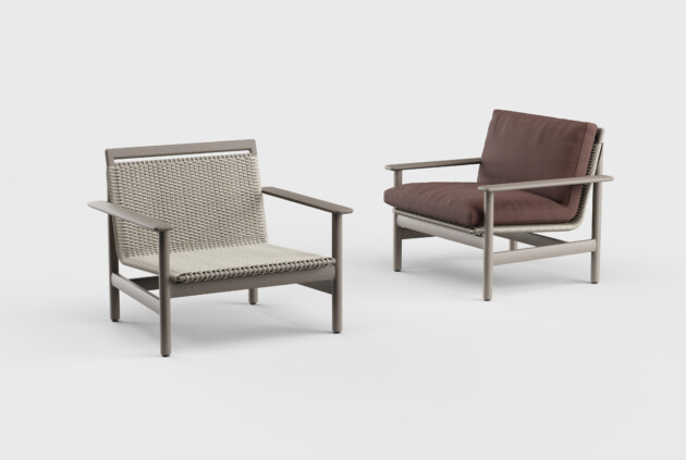 Montauk Lounge Chair Arm Aluminum