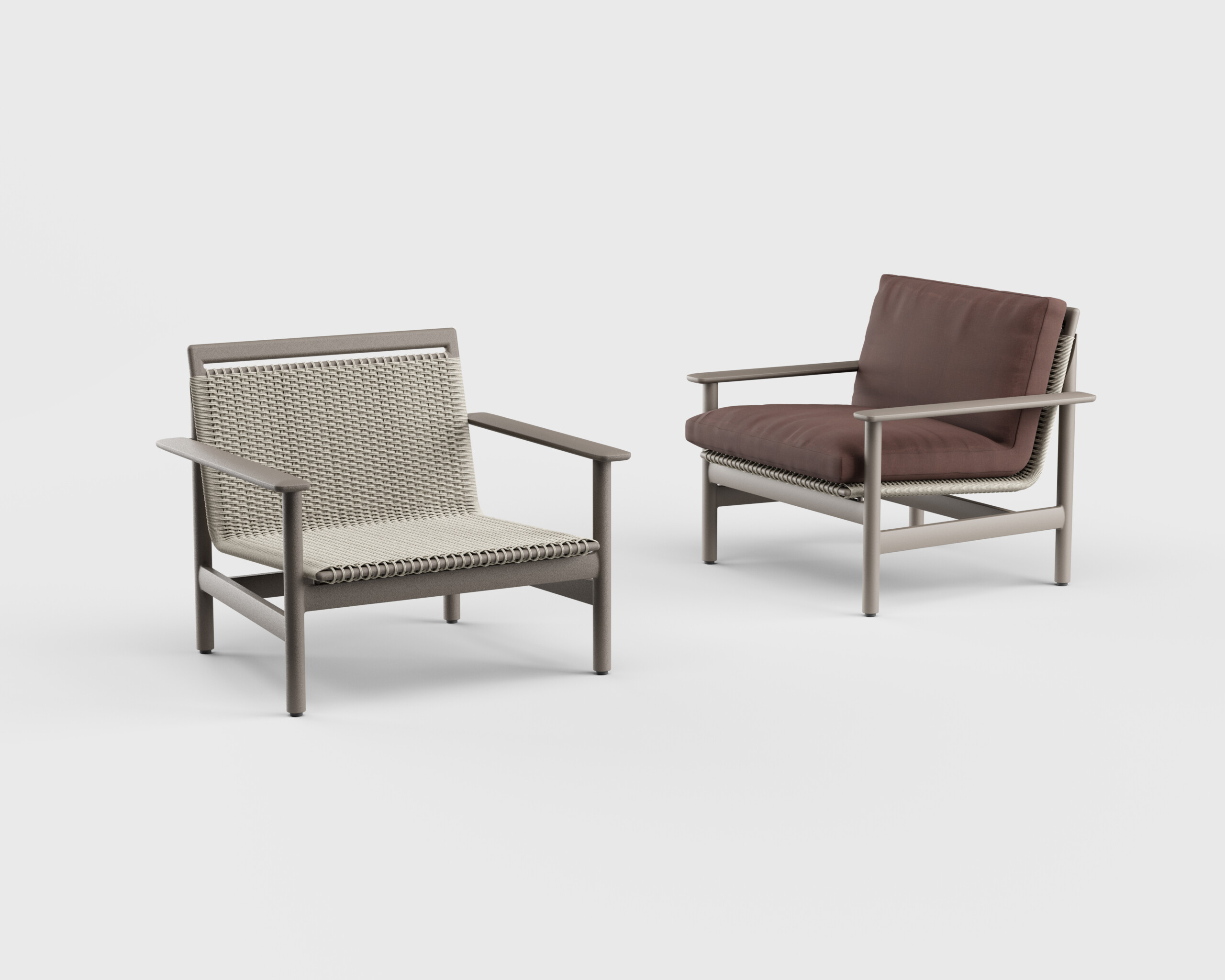 Montauk Lounge Chair Arm Aluminum