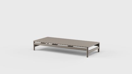Montauk Coffee Table Rect Aluminum 68&#8243;