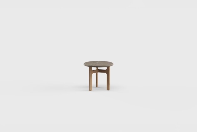 Morellino Side Table RD Stone 20&#8243;