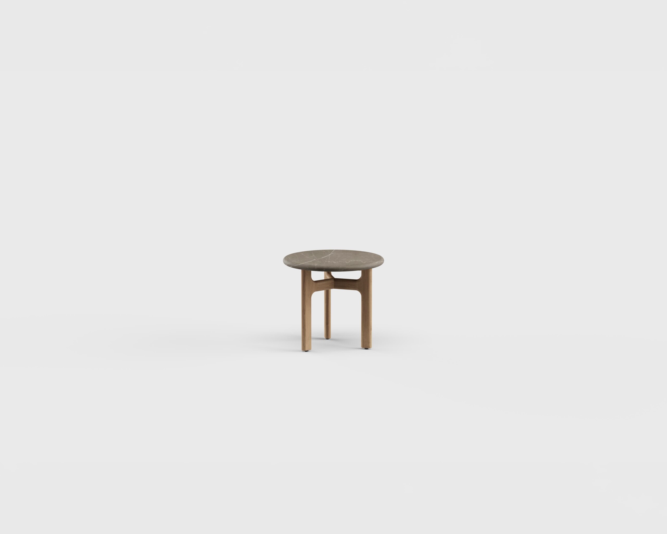 Morellino Side Table RD Stone 20&#8243;