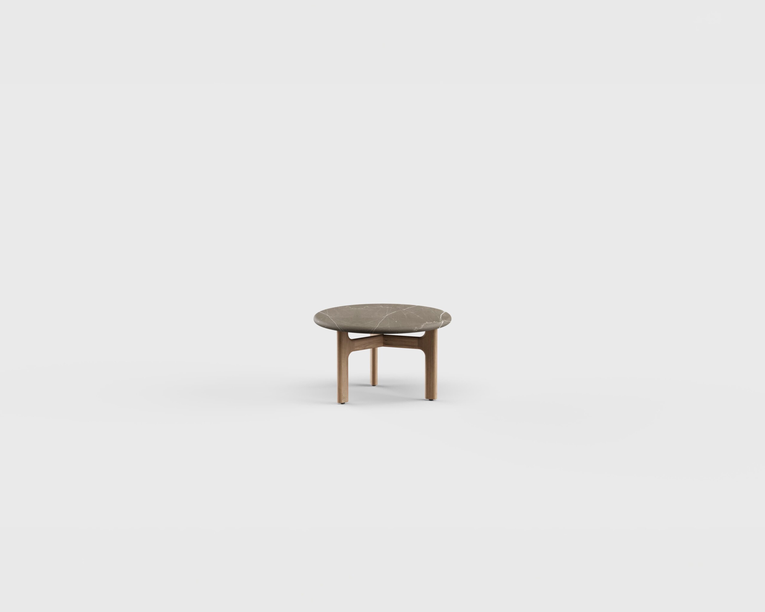 Morellino Side Table RD Stone 24&#8243;