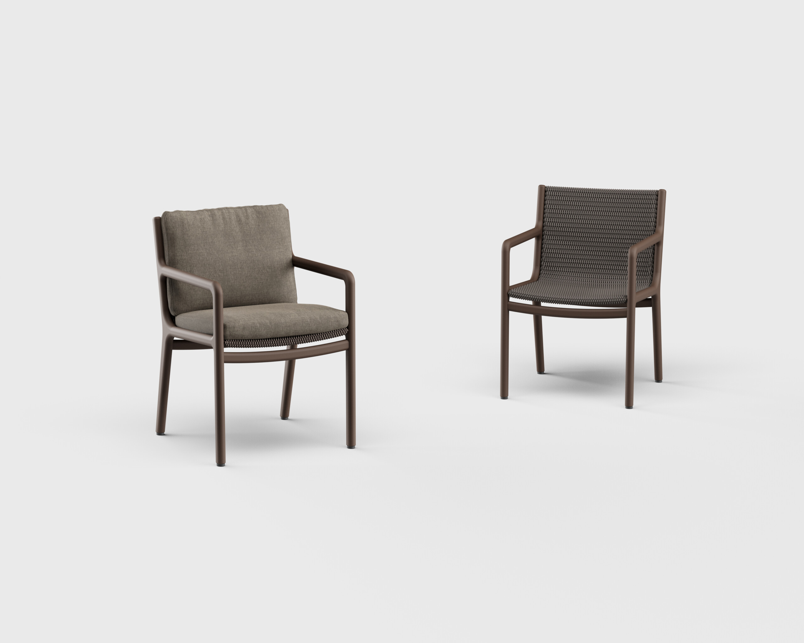 Morellino Dining Arm Chair Aluminum