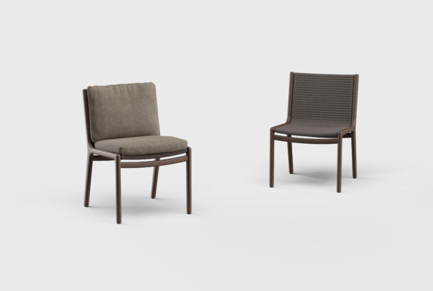 Morellino Dining Side Chair Aluminum