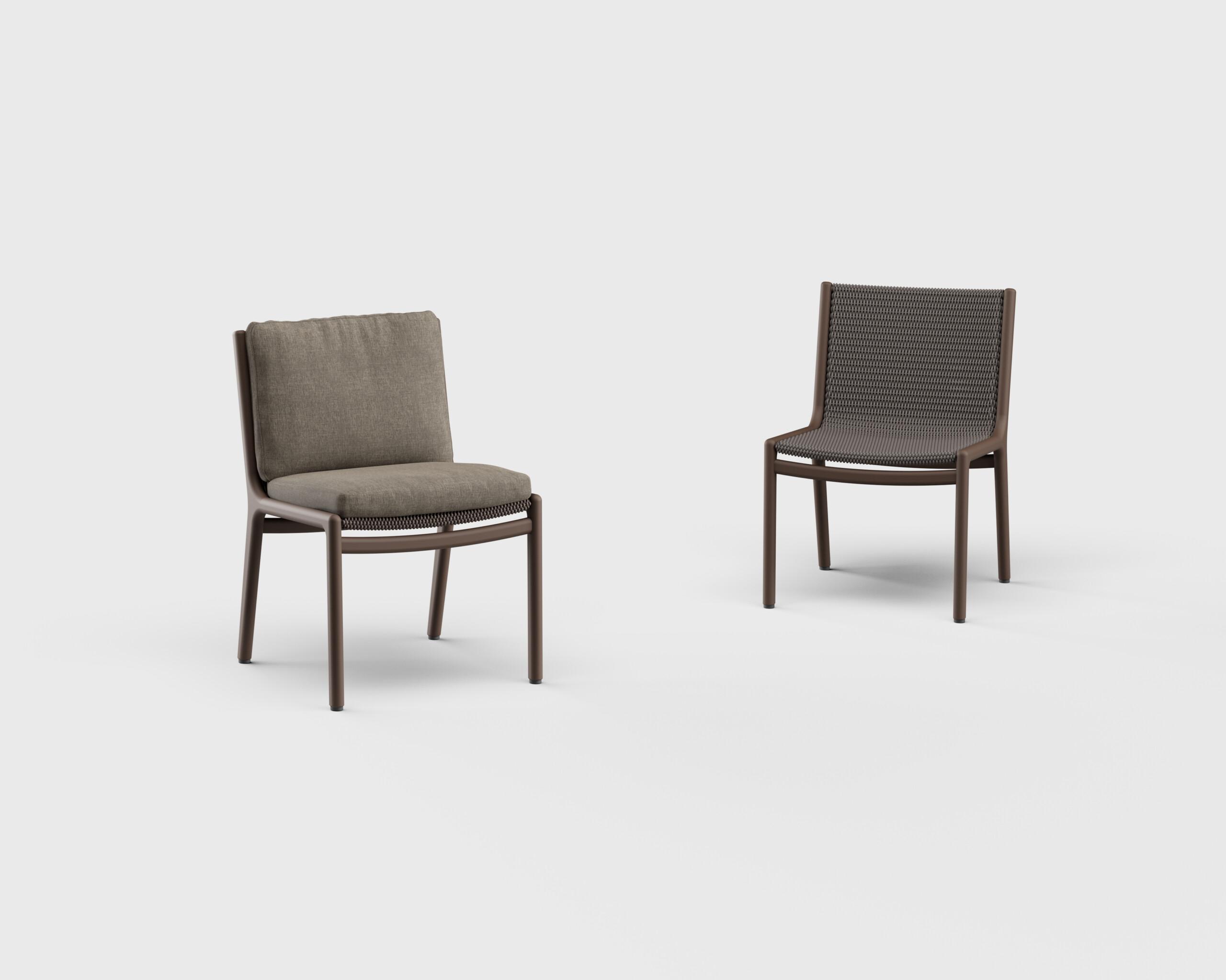 Morellino Dining Side Chair Aluminum