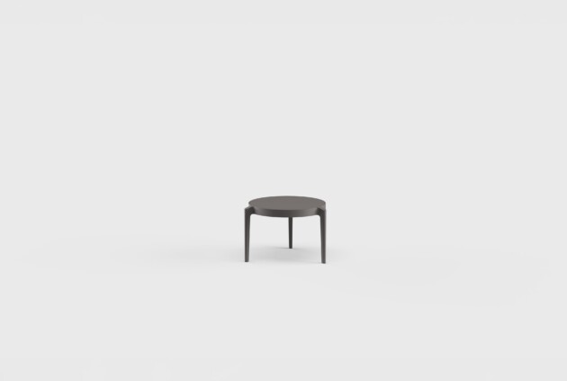 356 Side Table RD Aluminum 18&#8243;