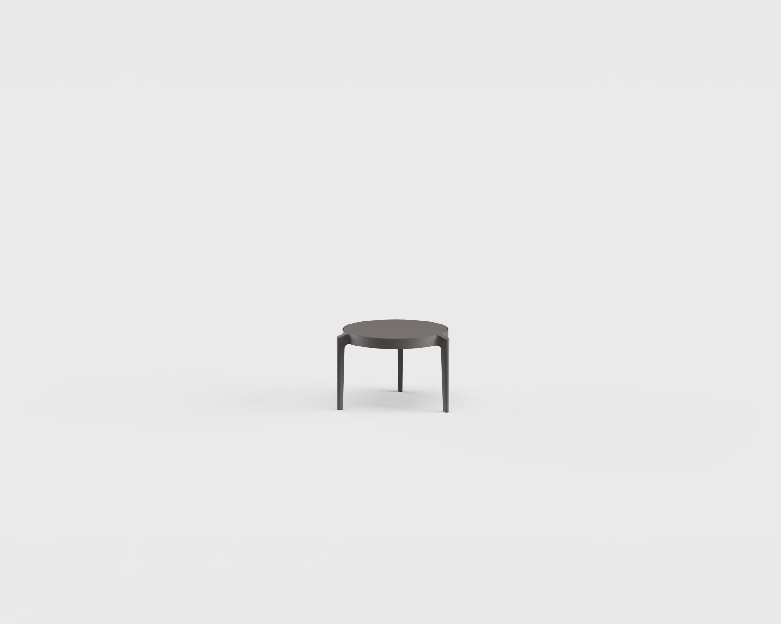 356 Side Table RD Aluminum 18&#8243;