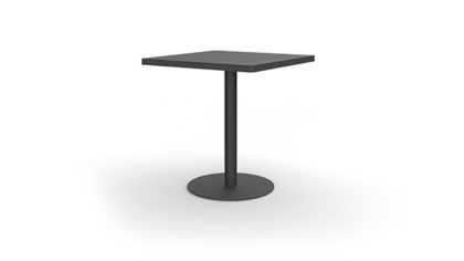 Greenwich Bar Table Pedestal SQ Aluminum 40&#8243;