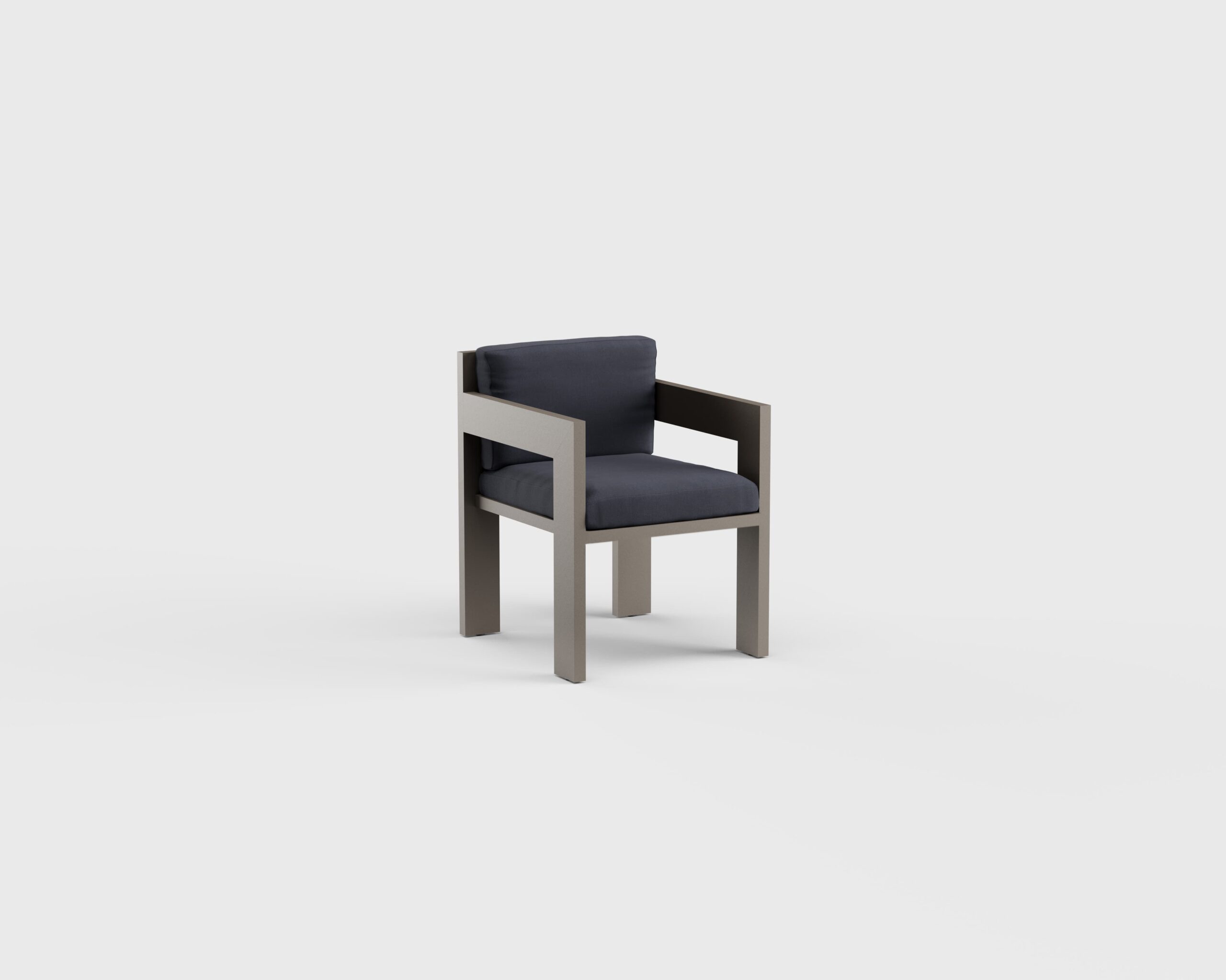 S2 Dining Arm chair Aluminum