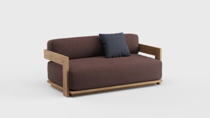 S2 Sofa Teak 62&#8243;
