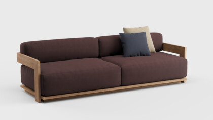 S2 Sofa Teak 95&#8243;