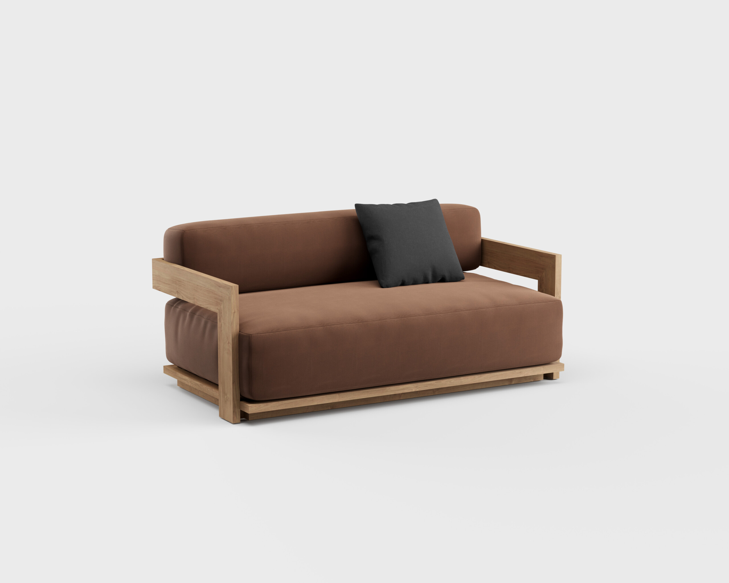 S2 Sofa Teak 62&#8243;