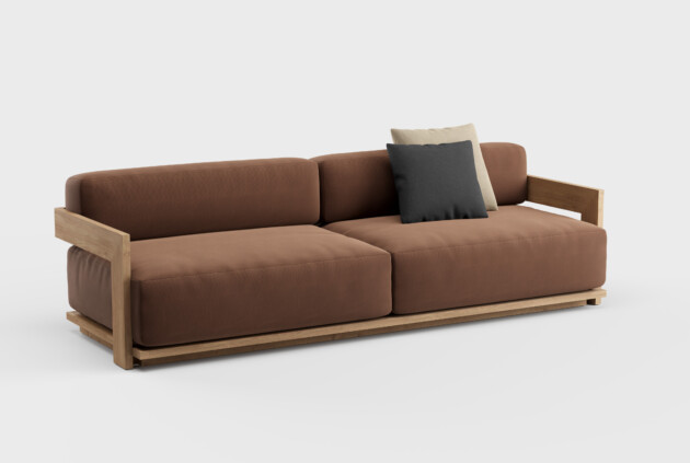 S2 Sofa Teak 95&#8243;