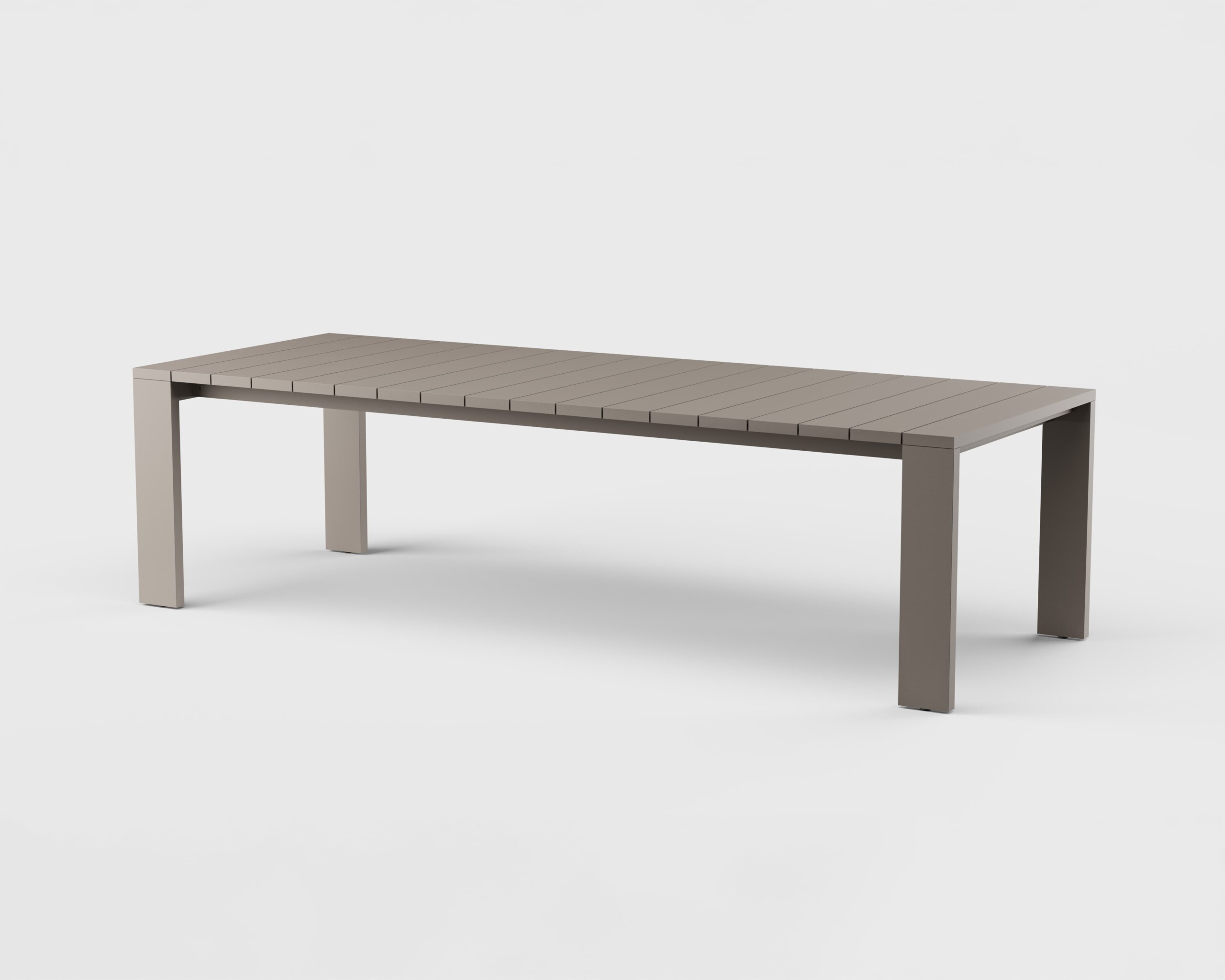 S2 Dining Table Rect Aluminum 108&#8243;