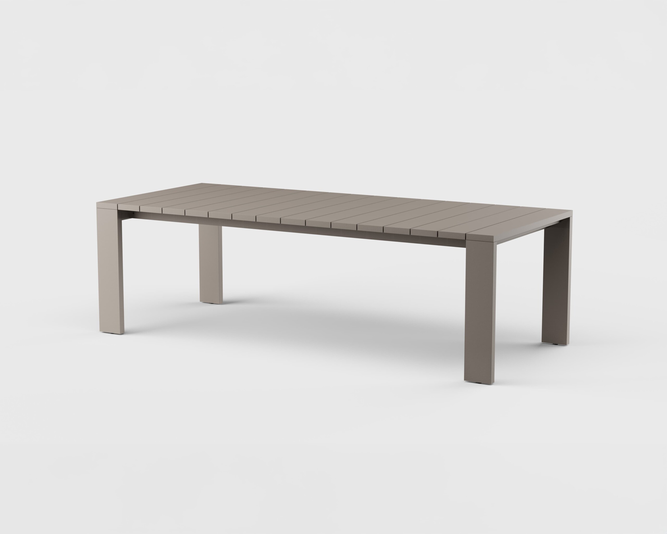 S2 Dining Table Rect Aluminum 96&#8243;