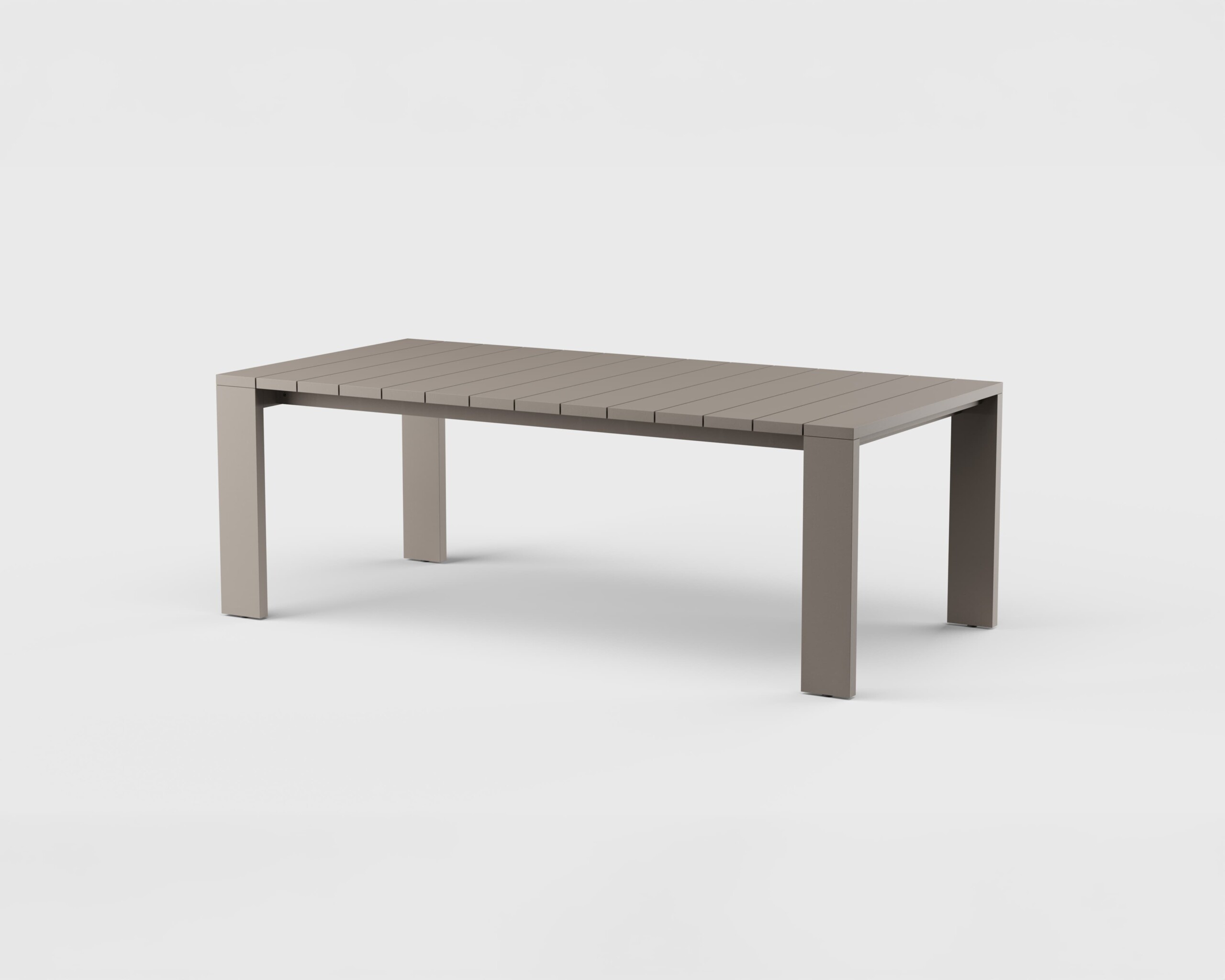 S2 Dining Table Rect Aluminum 84&#8243;