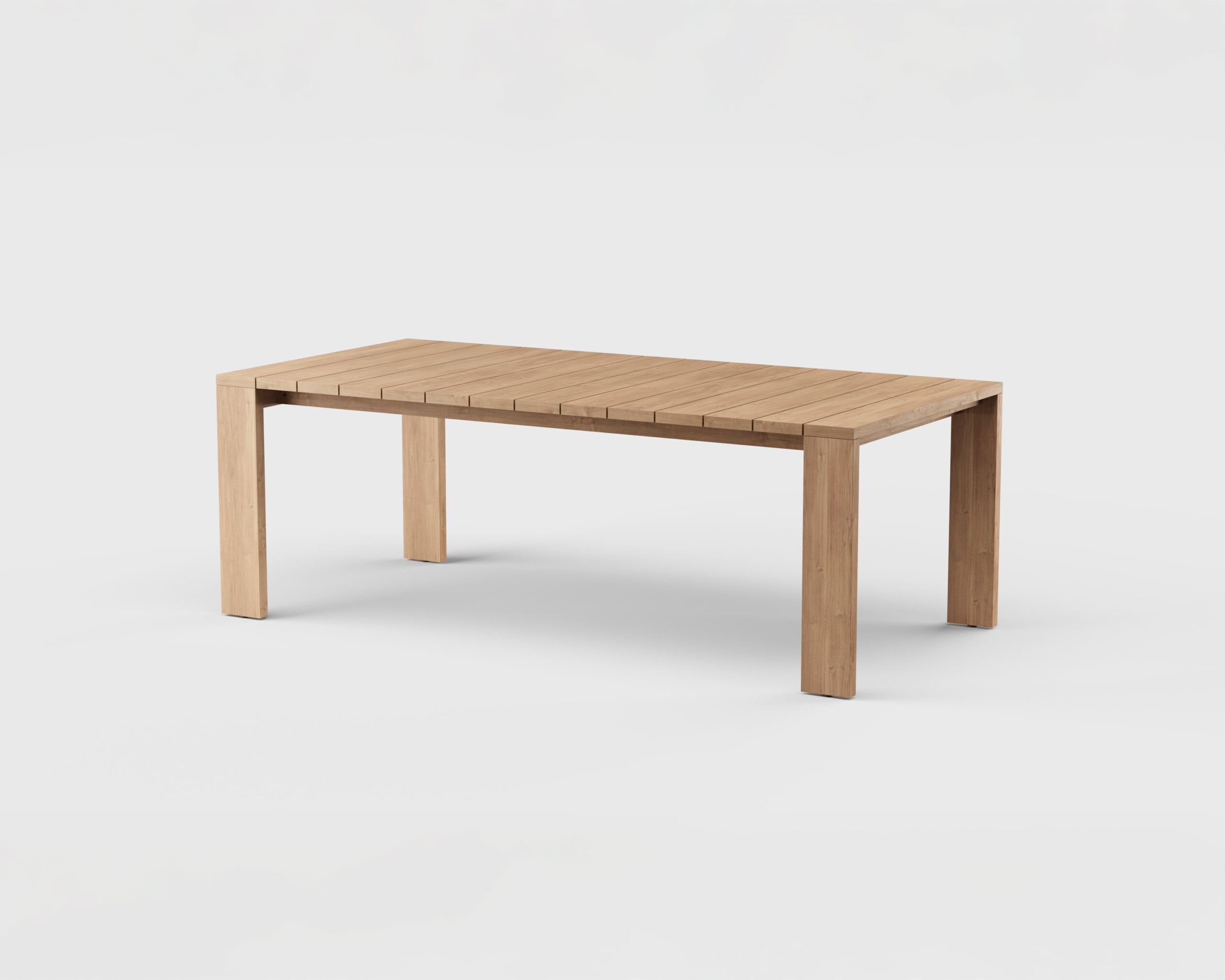 S2 Dining Table Rect Teak 84&#8243;
