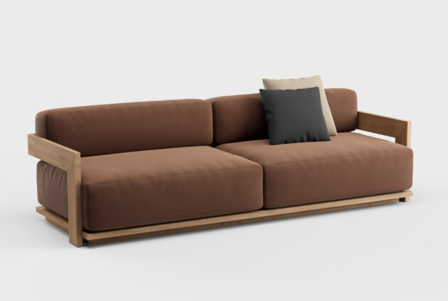 S2 Sofa Teak 119&#8243;