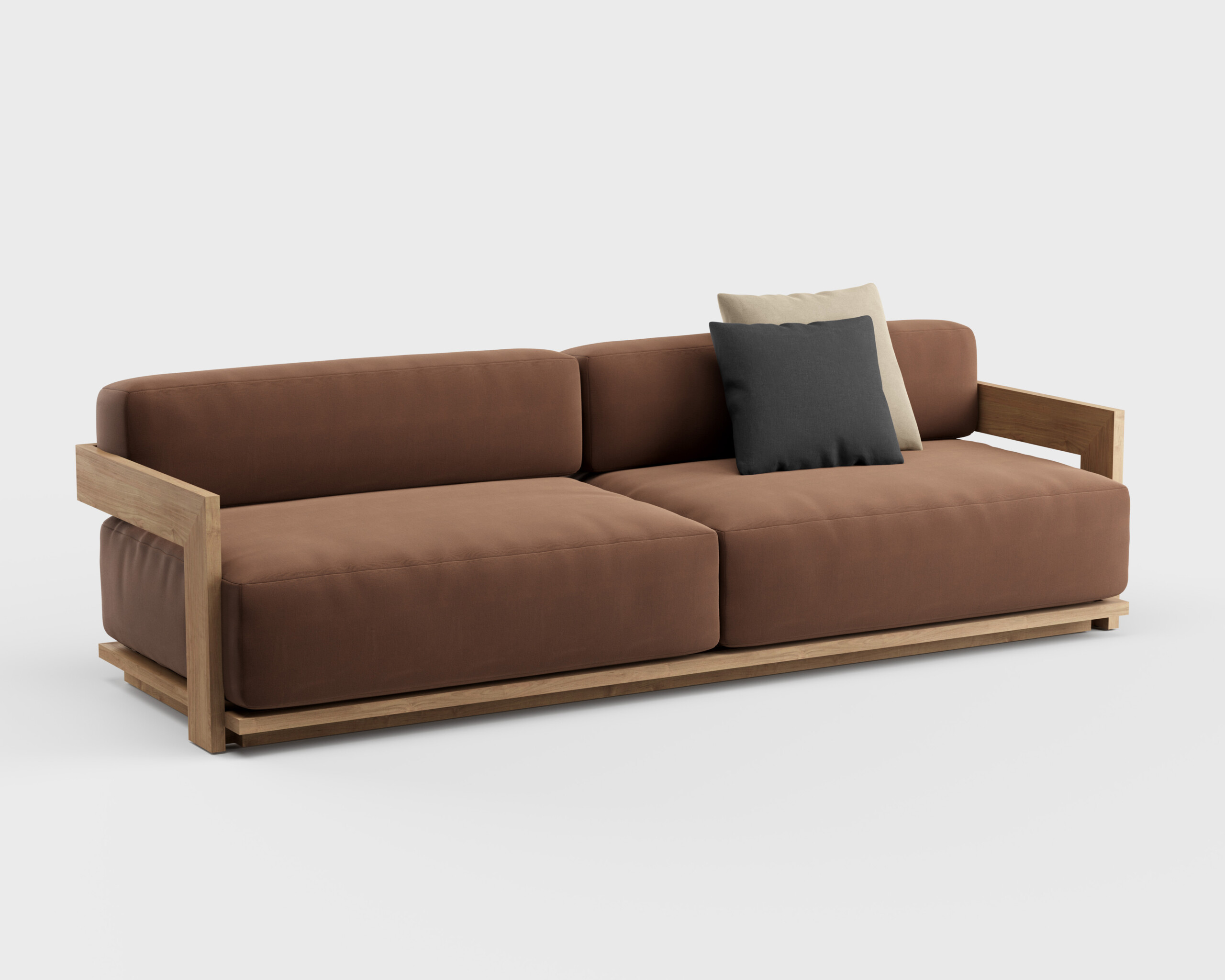 S2 Sofa Teak 119&#8243;