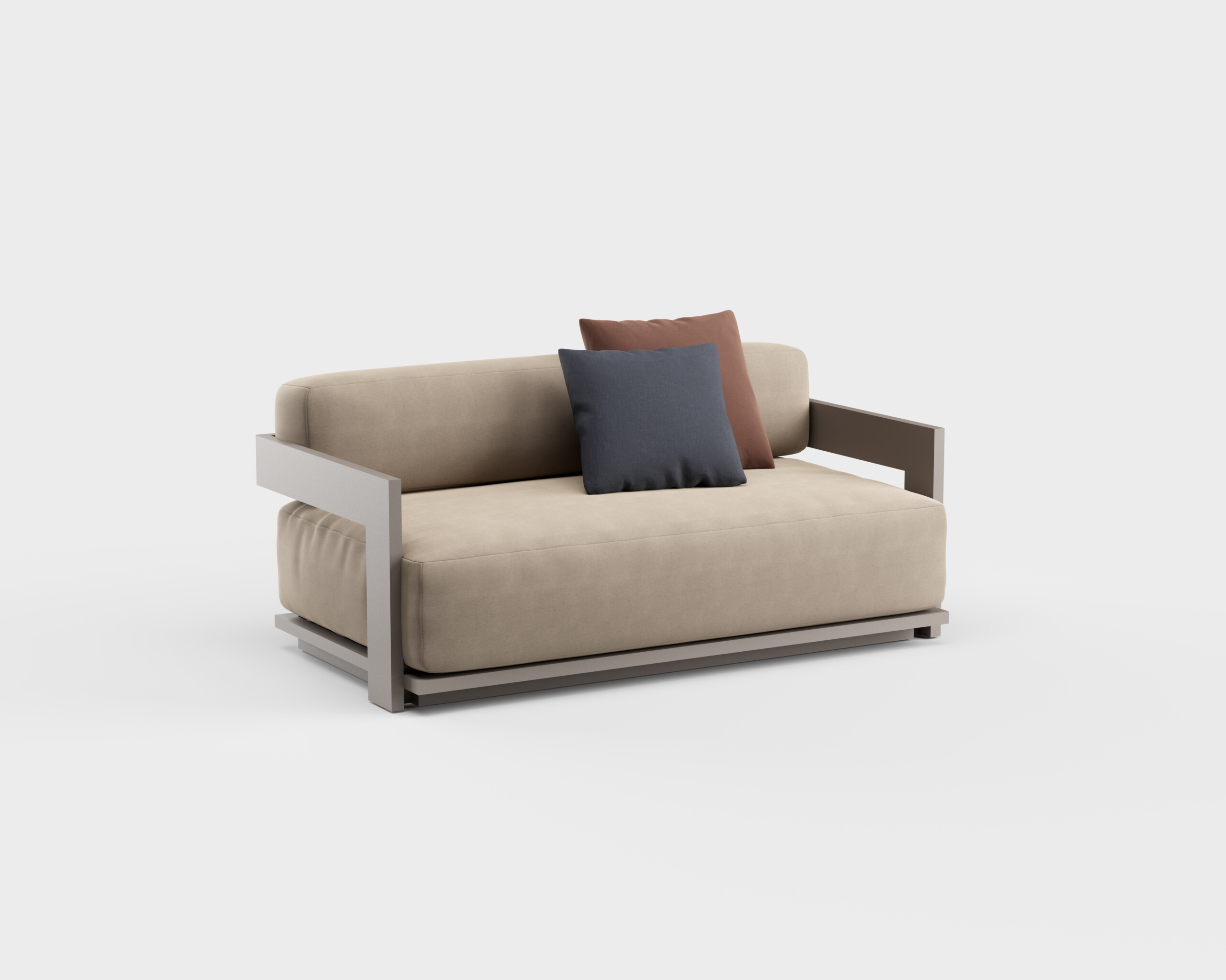 S2 Sofa Aluminum 62&#8243;