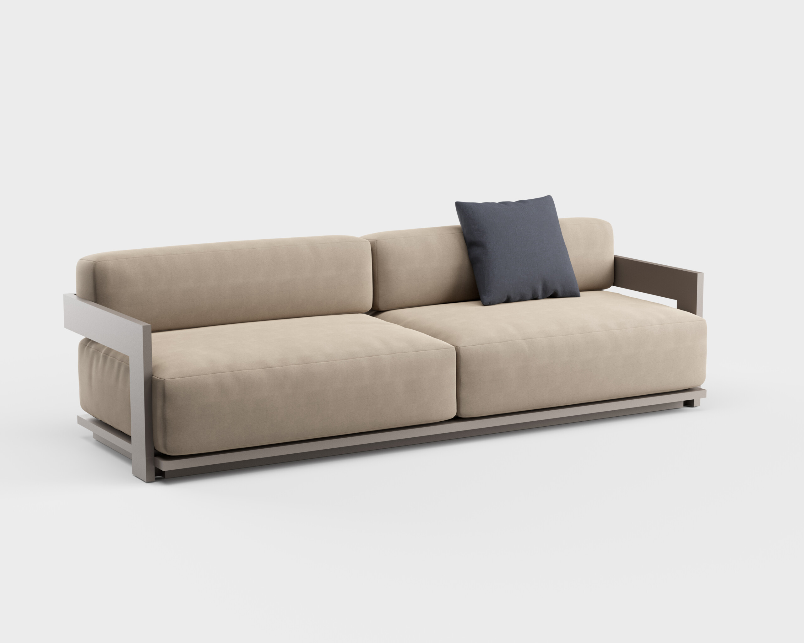 S2 Sofa  Aluminum 95&#8243;