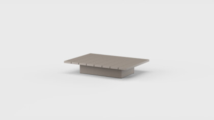 S2 Coffee Table Rect Aluminum 51&#8243;
