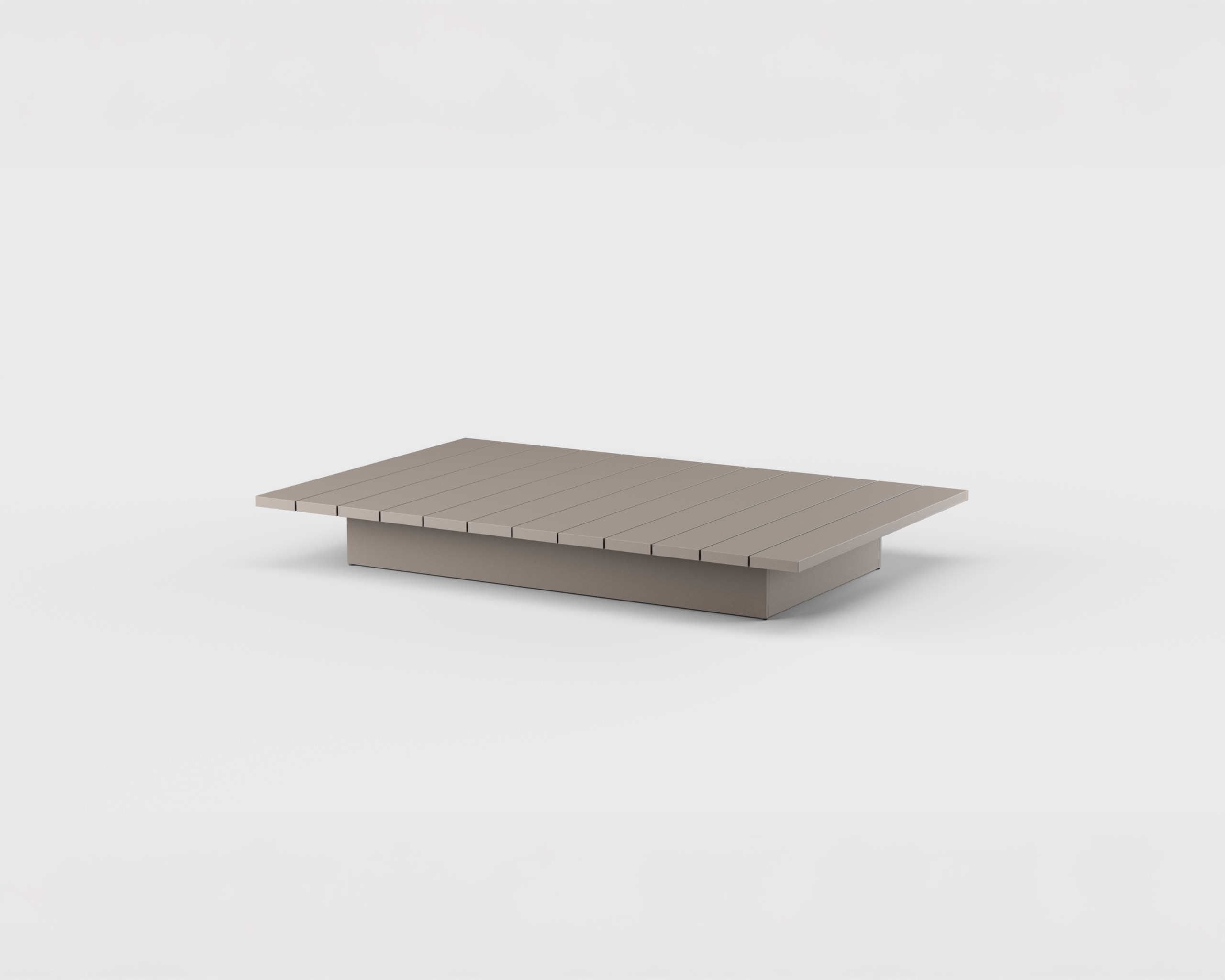 S2 Coffee Table Rect Aluminum 71&#8243;