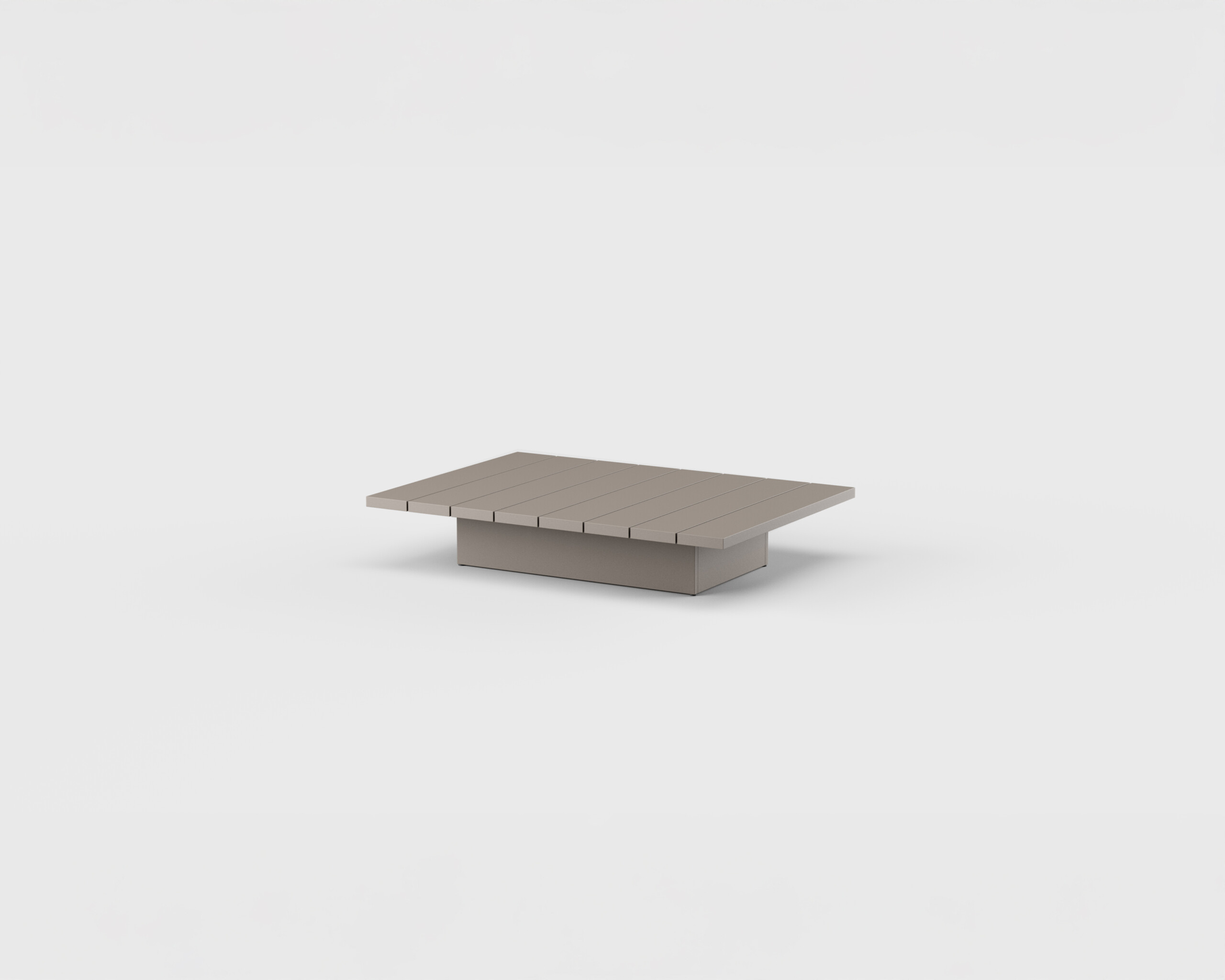 S2 Coffee Table Rect Aluminum 51&#8243;
