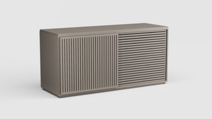Savoy High Credenza Aluminum Top