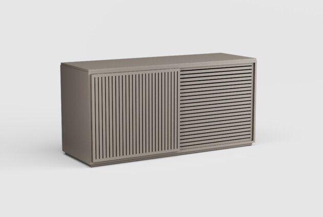 Savoy High Credenza Aluminum Top