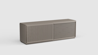 Savoy Low Credenza Aluminum Top