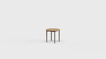 Taos Side Table RD Teak 18&#8243;
