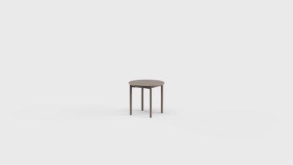 Taos Side Table RD Aluminum 18&#8243;