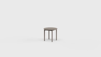 Taos Side Table RD Aluminum 18&#8243;