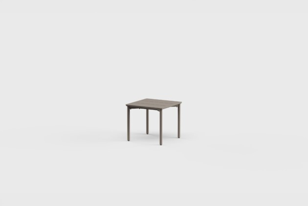 Taos Side Table SQ Aluminum 18&#8243;