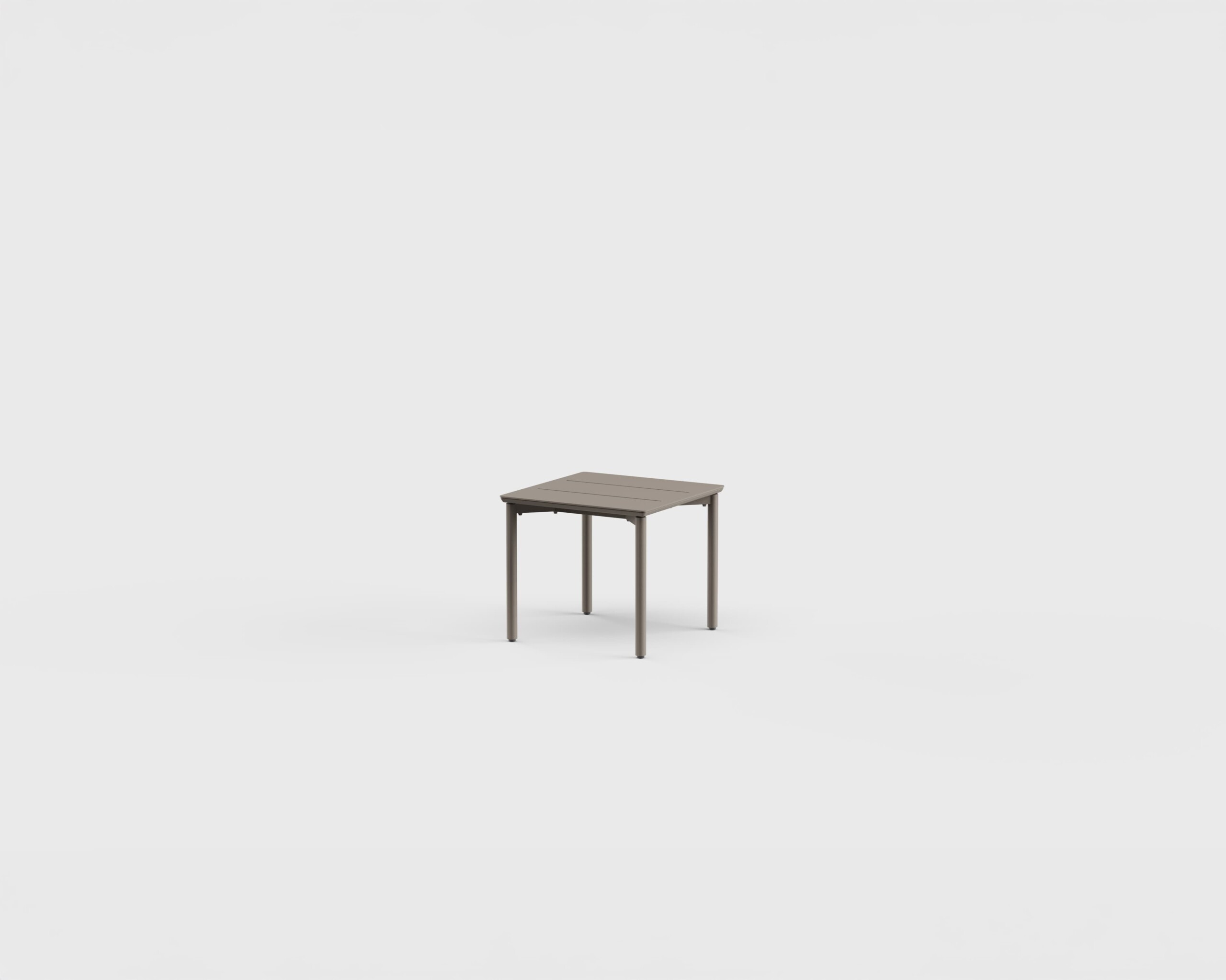 Taos Side Table SQ Aluminum 18&#8243;