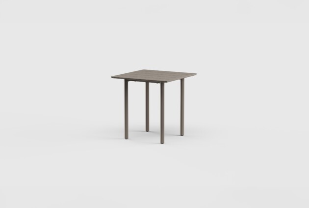 Taos Dining Table SQ Aluminum 30&#8243;