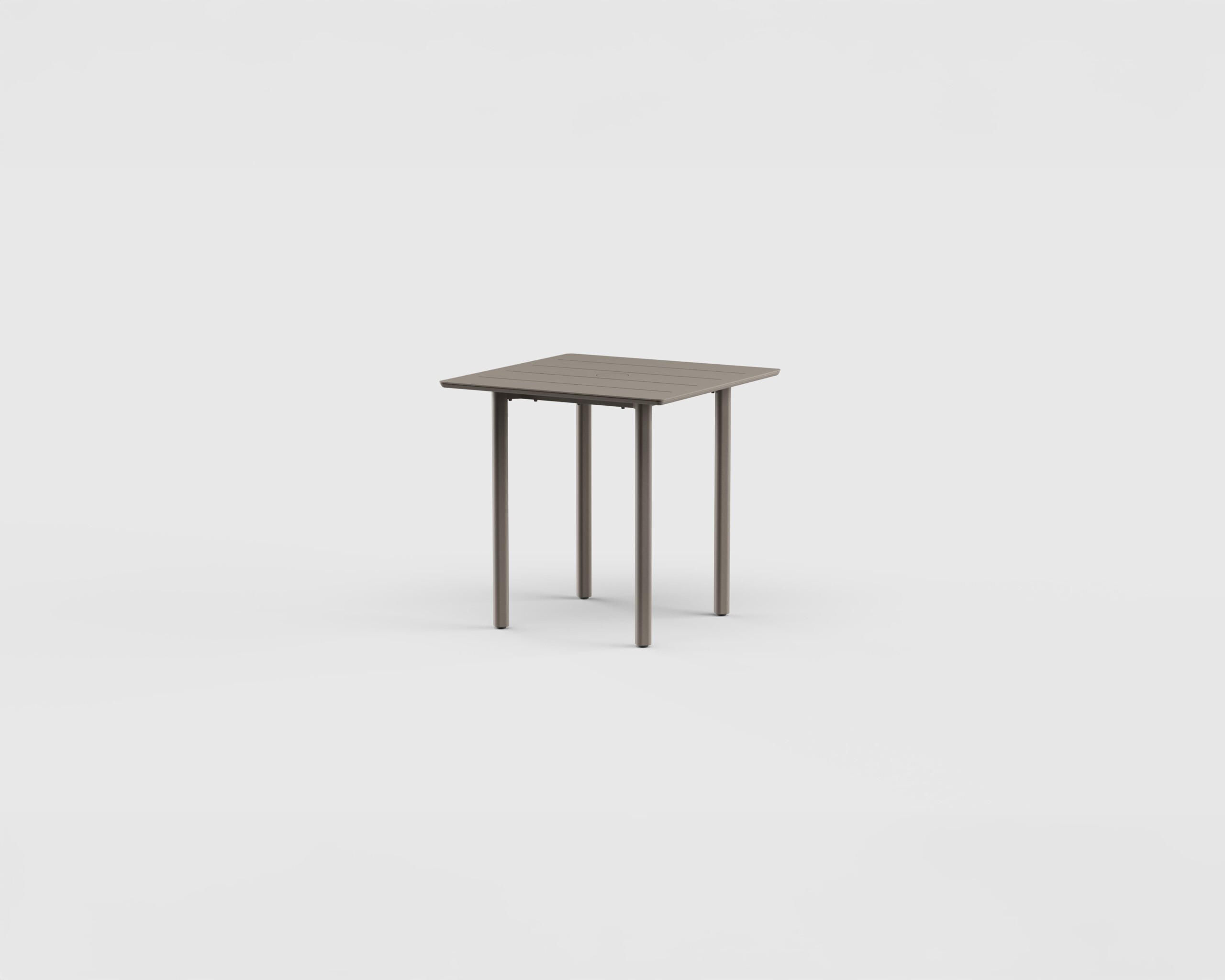 Taos Dining Table SQ Aluminum 30&#8243;