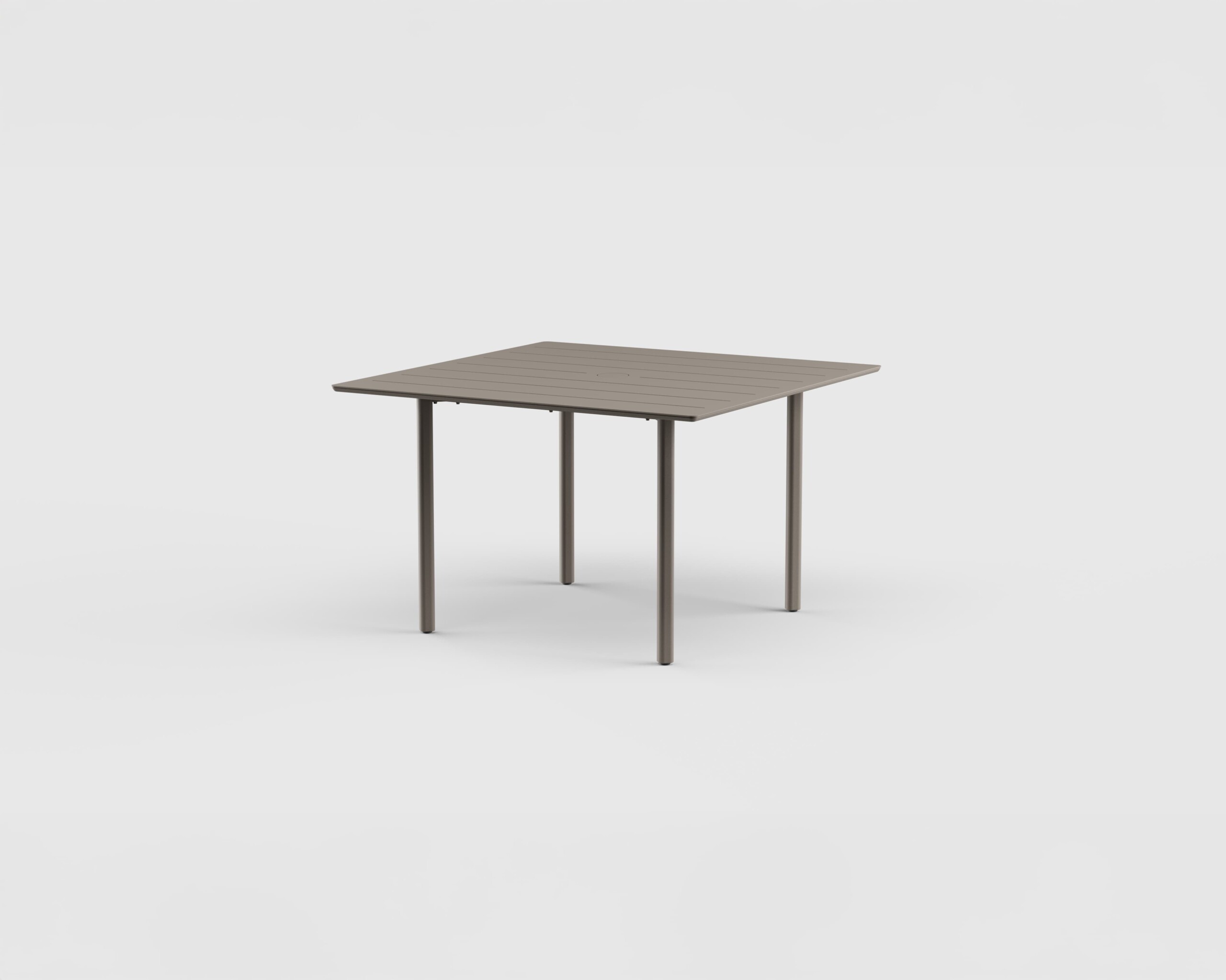 Taos Dining Table SQ Aluminum 48″