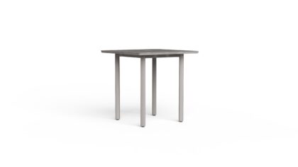 Taos Dining Table SQ Aluminum 30&#8243;