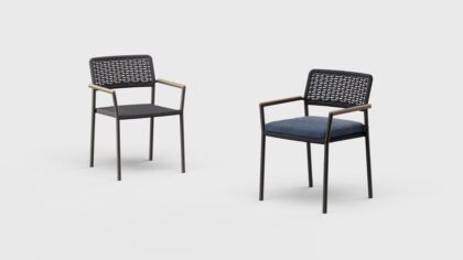 Thompson Dining Arm chair Stackable