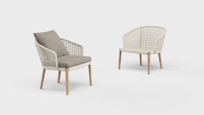 Tribeca Lounge Chair Teak Leg