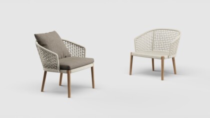 Tribeca Lounge Chair Teak Leg